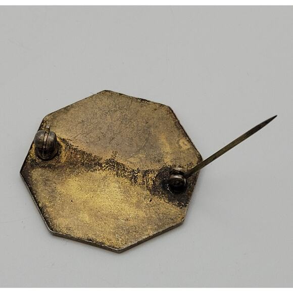 Vintage WWII US Army Field Artillery Sterling Silver DUI Pin 11 Grams Original - Picture 6 of 8